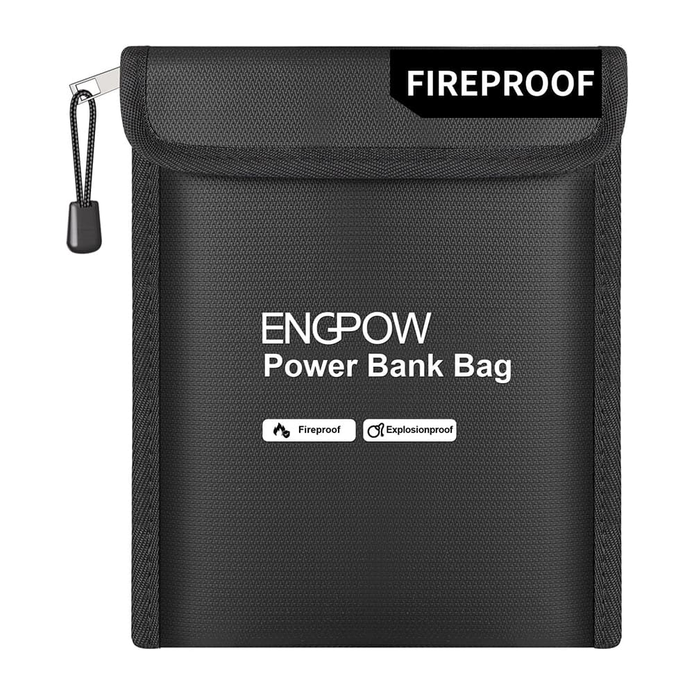 ENGPOW Fireproof Power Bank Bags: Explosion-Proof Case, 2-Pack (10.6"x6.7")