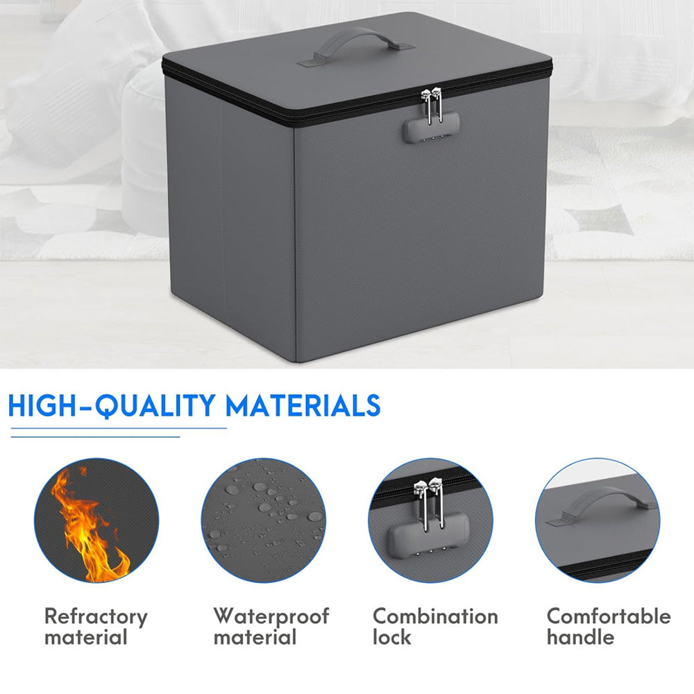 M Size Fireproof Storage Ottoman