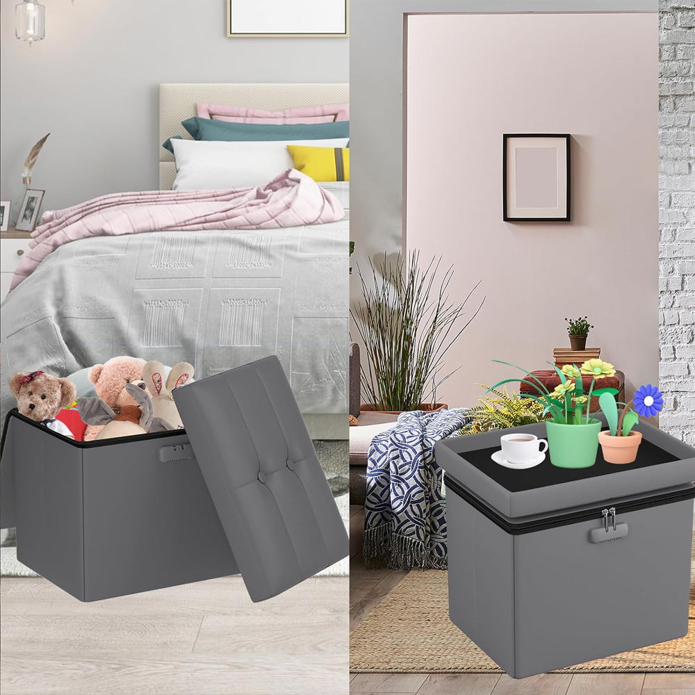 M Size Fireproof Storage Ottoman