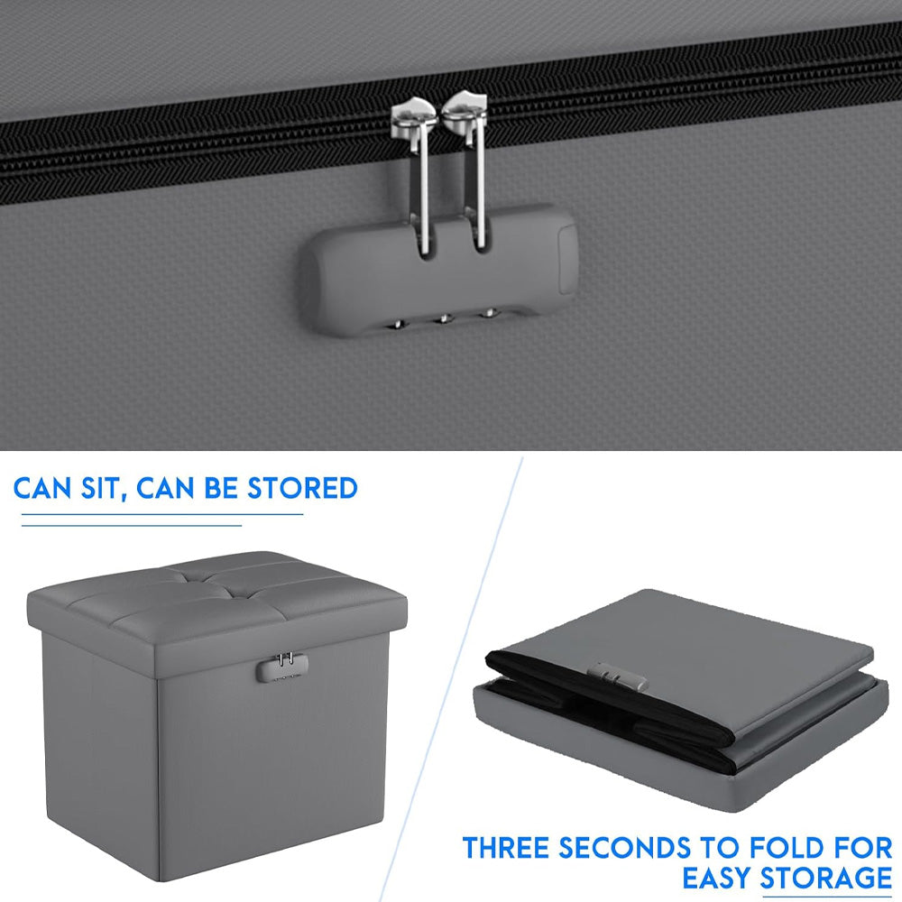 M Size Fireproof Storage Ottoman