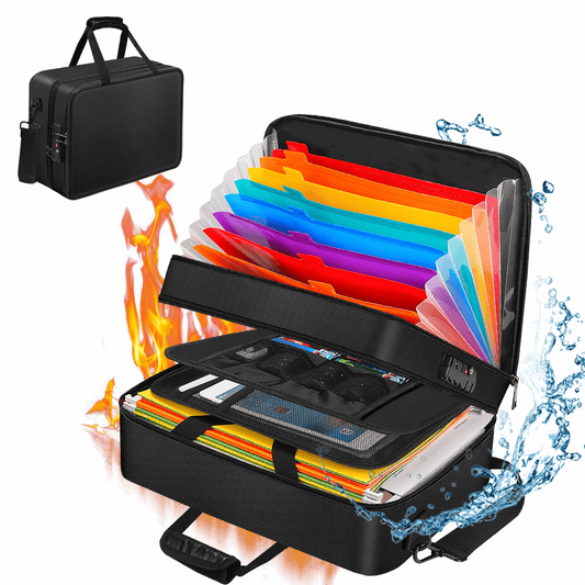 Colorful Accordion Document Storage Bag