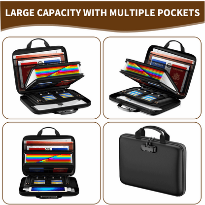 Multifunctional 12-page Hard EVA Color Accordion Folder