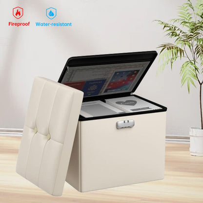 M Size Fireproof Storage Ottoman