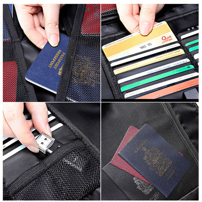 Fireproof Document Storage Bag 3 Layer Waterproof Zipper File Pouch