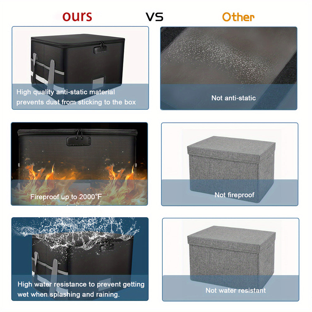 document storage box dust-proof fireproof and waterproof