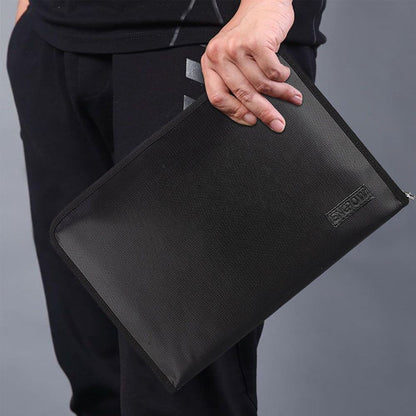 ENGPOW Fireproof Document Bag & File Organizer - Black (13 Pockets)
