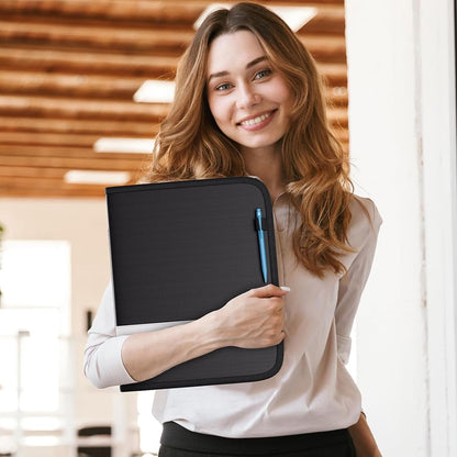 ENGPOW Fireproof 3 Ring Binder with Zipper Waterproof Document Organizer