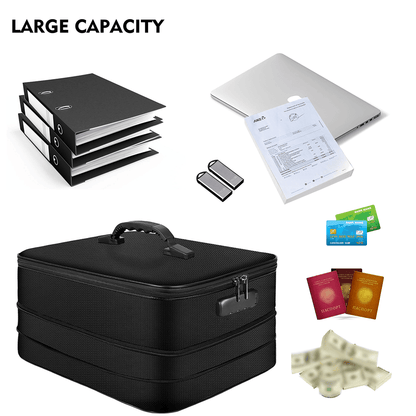 Fireproof Document Storage Bag Waterproof Document Organizer File Bag