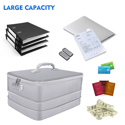 Fireproof Waterproof Document Storage Bag Taller Important Paper Safe