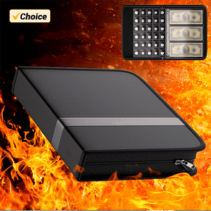 Fireproof Coin Collection Album Paper Money Holder Currency Binder