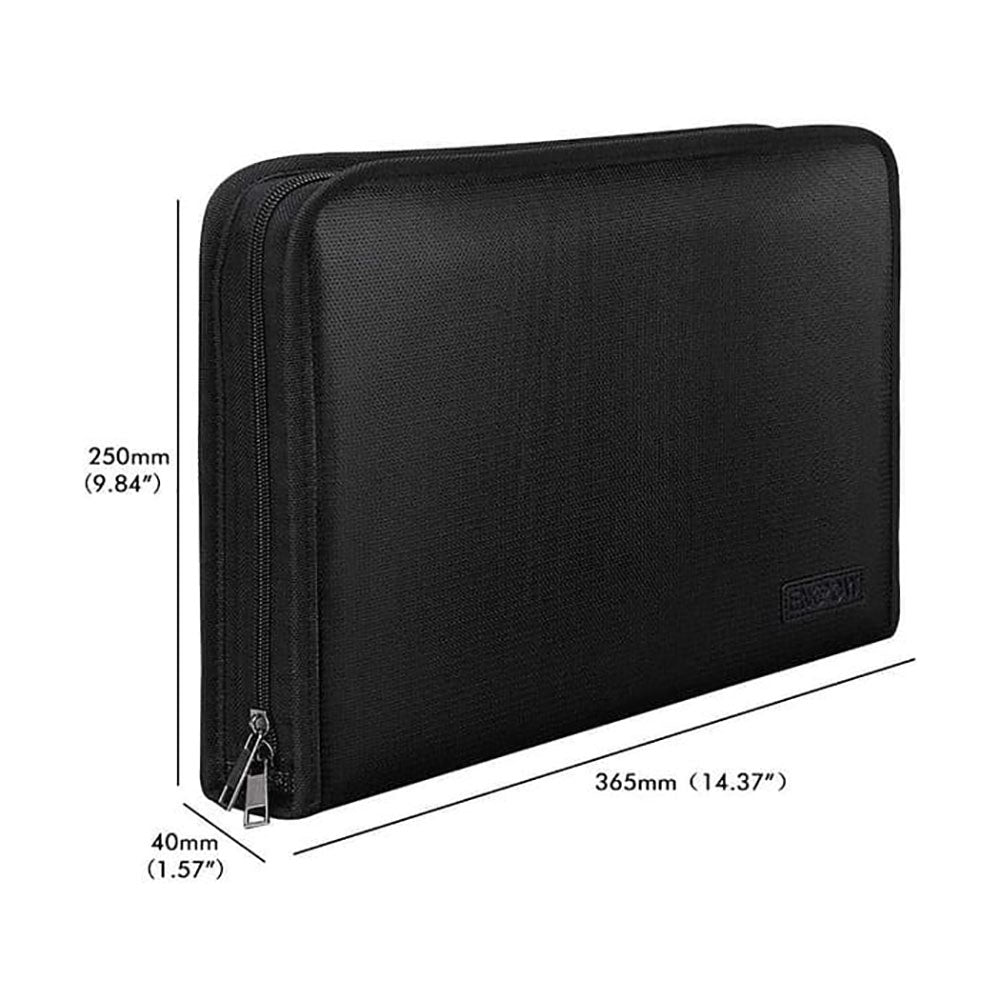 ENGPOW 25-Pocket Fireproof Document Bag | Waterproof Expanding File Folder Organizer for A4 & Letter Size (14.3" x 9.8")