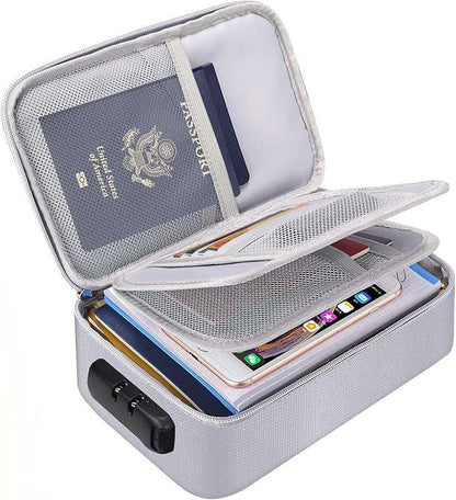ENGPOW Fireproof & Water-Resistant SmallDocument Organizer with Lock