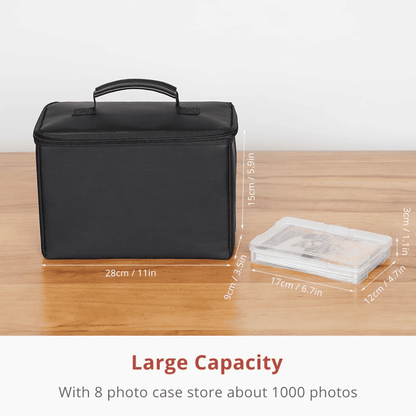 Fireproof Waterproof Photo Storage Box Case with 8 Inner Photo Boxes