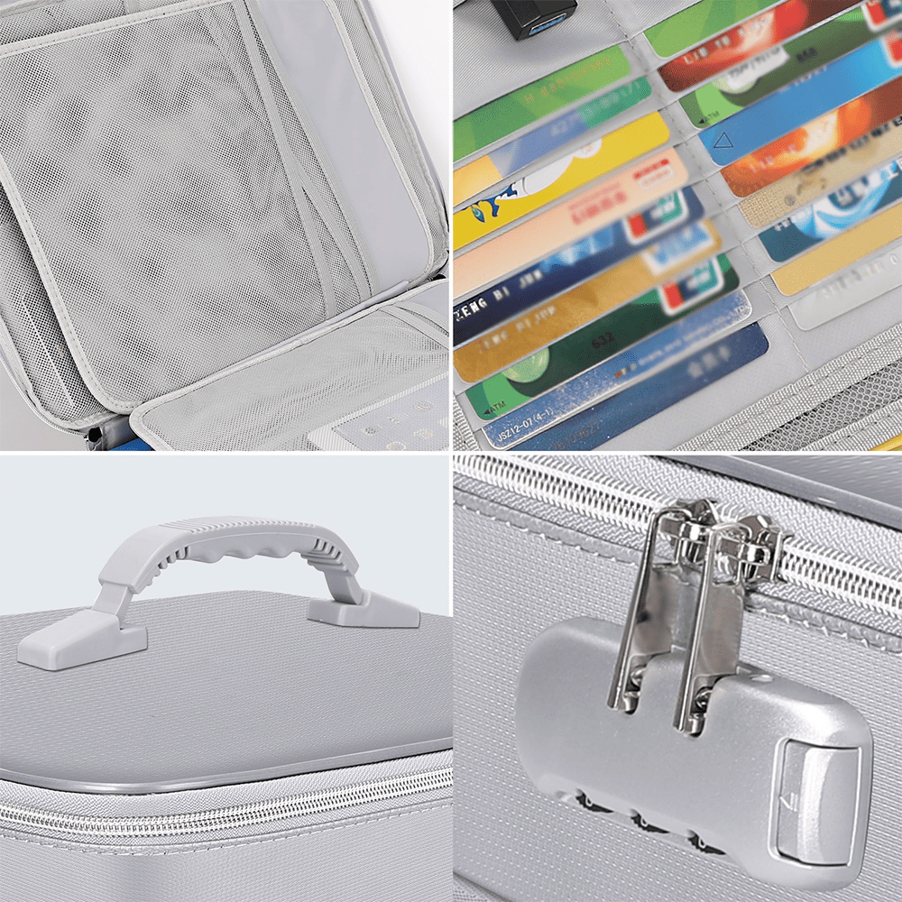 Fireproof Waterproof Document Storage Bag Taller Important Paper Safe
