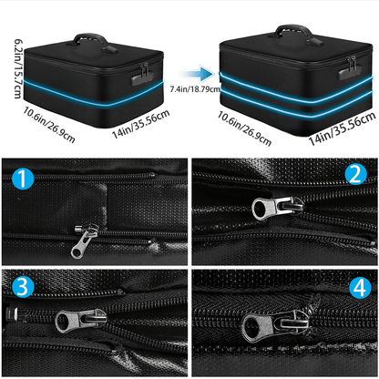 Fireproof Document Storage Bag Waterproof Document Organizer File Bag