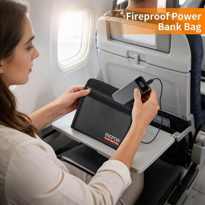 ENGPOW Fireproof Power Bank Bags: Explosion-Proof Case, 2-Pack (10.6"x6.7")