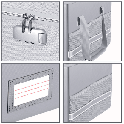 Fireproof File Box with Lock Anti Static Document Storage Organizer