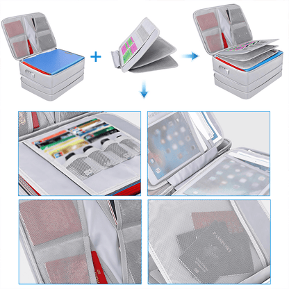 Fireproof Waterproof Document Storage Bag Taller Important Paper Safe