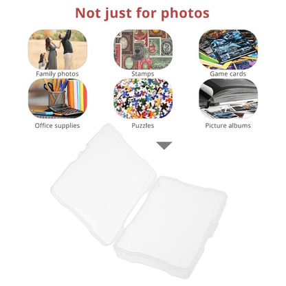 Fireproof Waterproof Photo Storage Box Case with 8 Inner Photo Boxes