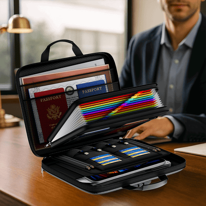 Multifunctional 12-page Hard EVA Color Accordion Folder