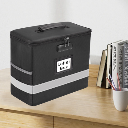 Document Box Storage Fireproof with Lock