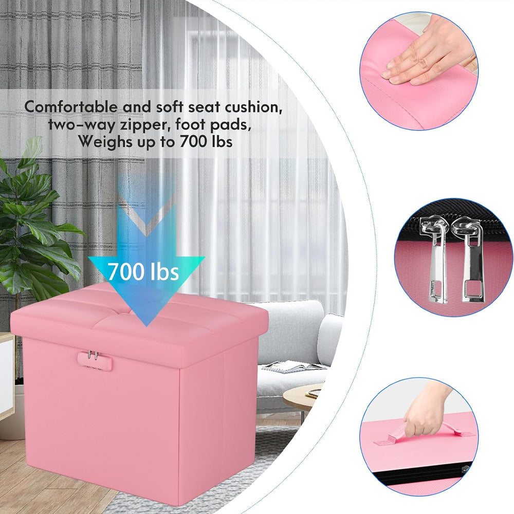 M Size Fireproof Storage Ottoman