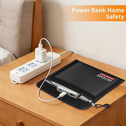 ENGPOW Fireproof Power Bank Bags: Explosion-Proof Case, 2-Pack (10.6"x6.7")