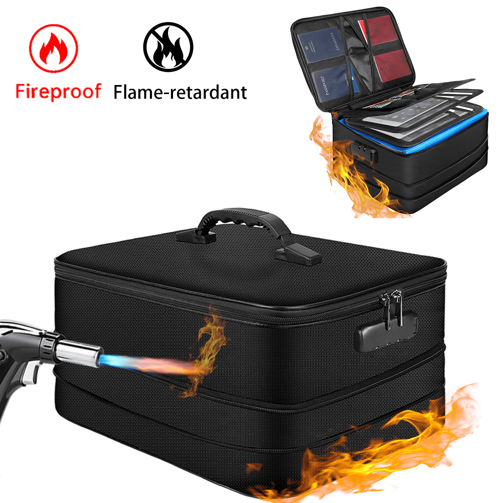 Fireproof Document Storage Bag Waterproof Document Organizer File Bag