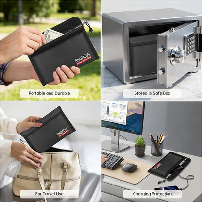 ENGPOW Fireproof Power Bank Bags: Explosion-Proof Case, 2-Pack (10.6"x6.7")