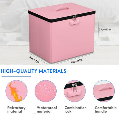 M Size Fireproof Storage Ottoman