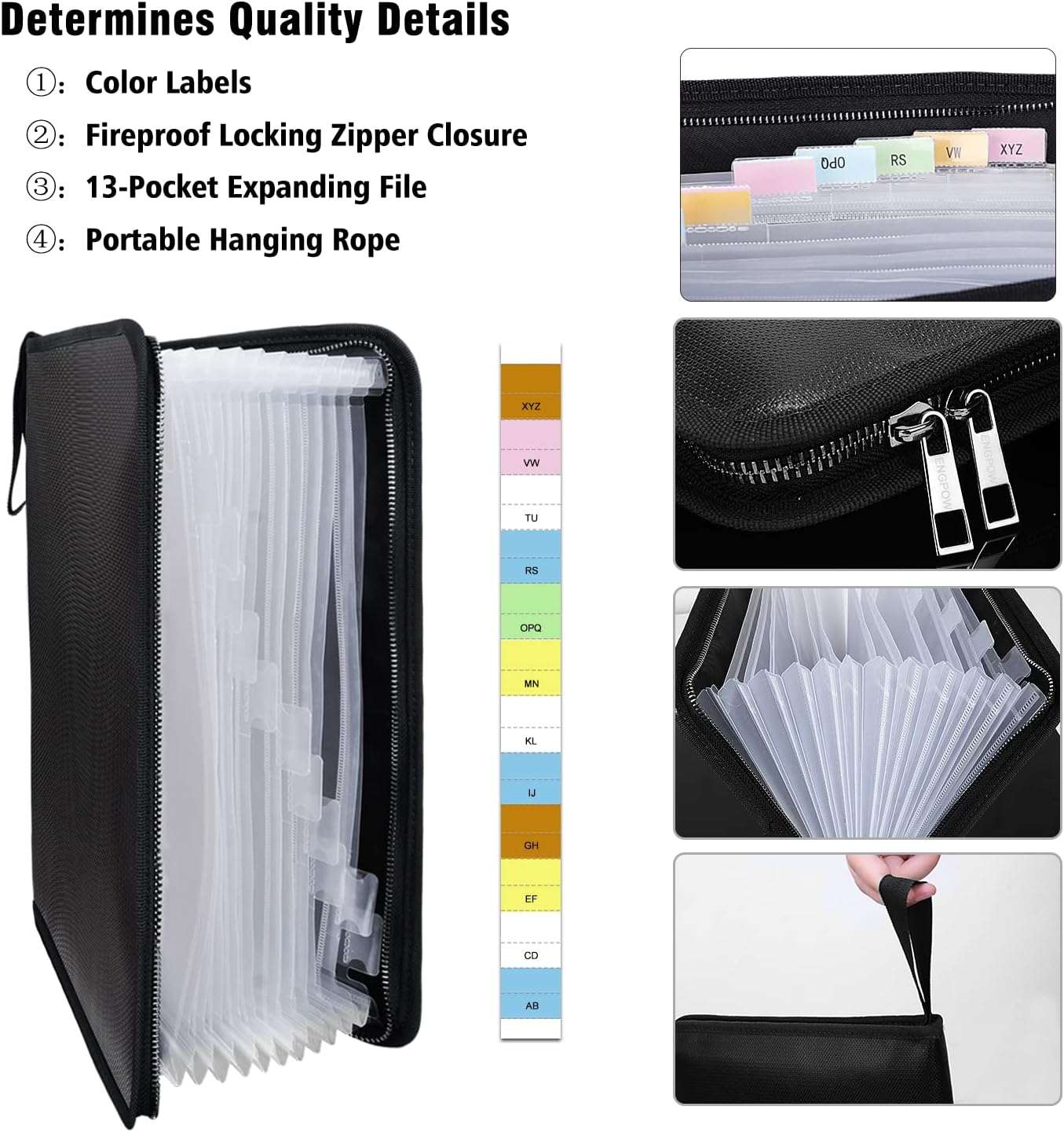 ENGPOW Legal Size Expanding File Folder