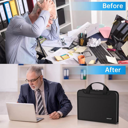 ENGPOW 2200°F Fireproof Accordion File Organizer with Handle: 13 Pockets (Black)