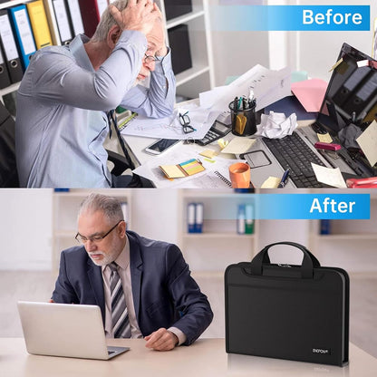 ENGPOW 2200°F Fireproof Accordion File Organizer with Handle: 13 Pockets