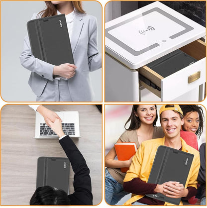 ENGPOW Fireproof Accordion File Organizer - Gray (13 Pockets)