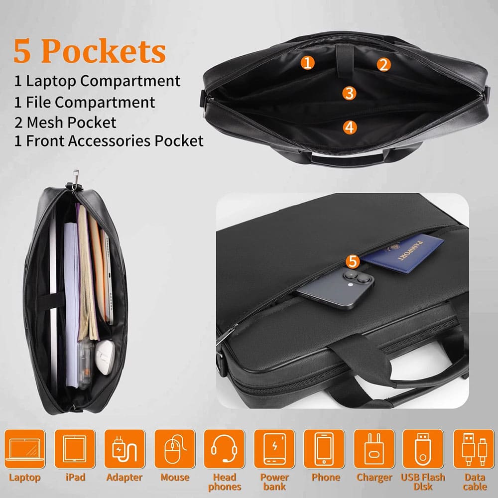 ENGPOW Fireproof Laptop Bag 15.6-inch Shoulder Bag