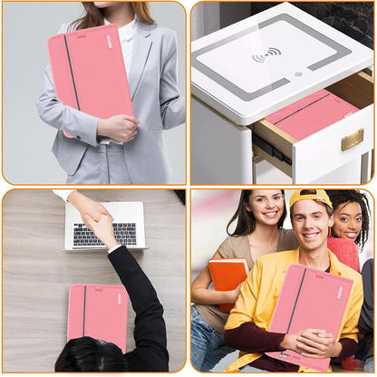 ENGPOW Fireproof Accordion File Organizer - Pink (13 Pockets)