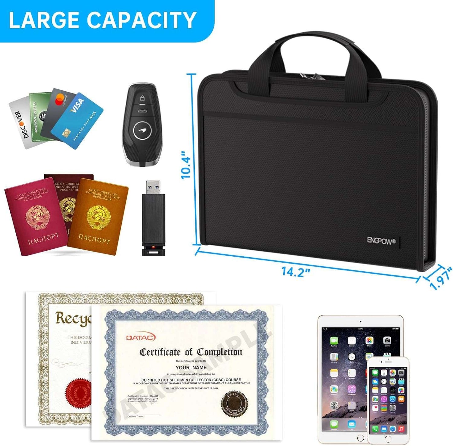 ENGPOW Accordion File Organizer