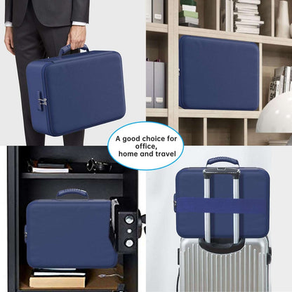 ENGPOW Fireproof & Waterproof Document Organizer Bag with Lock