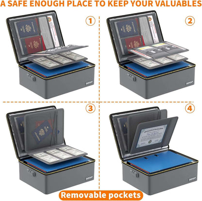 ENGPOW Fireproof Hard Document Box