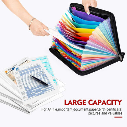 ENGPOW 25-Pocket Color Expandable Folder