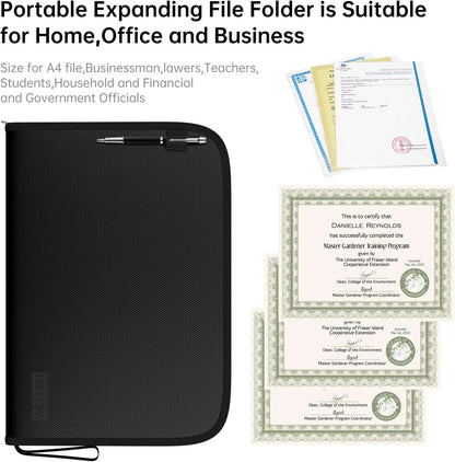 ENGPOW Expanding File Folder with Multi-Function Folder
