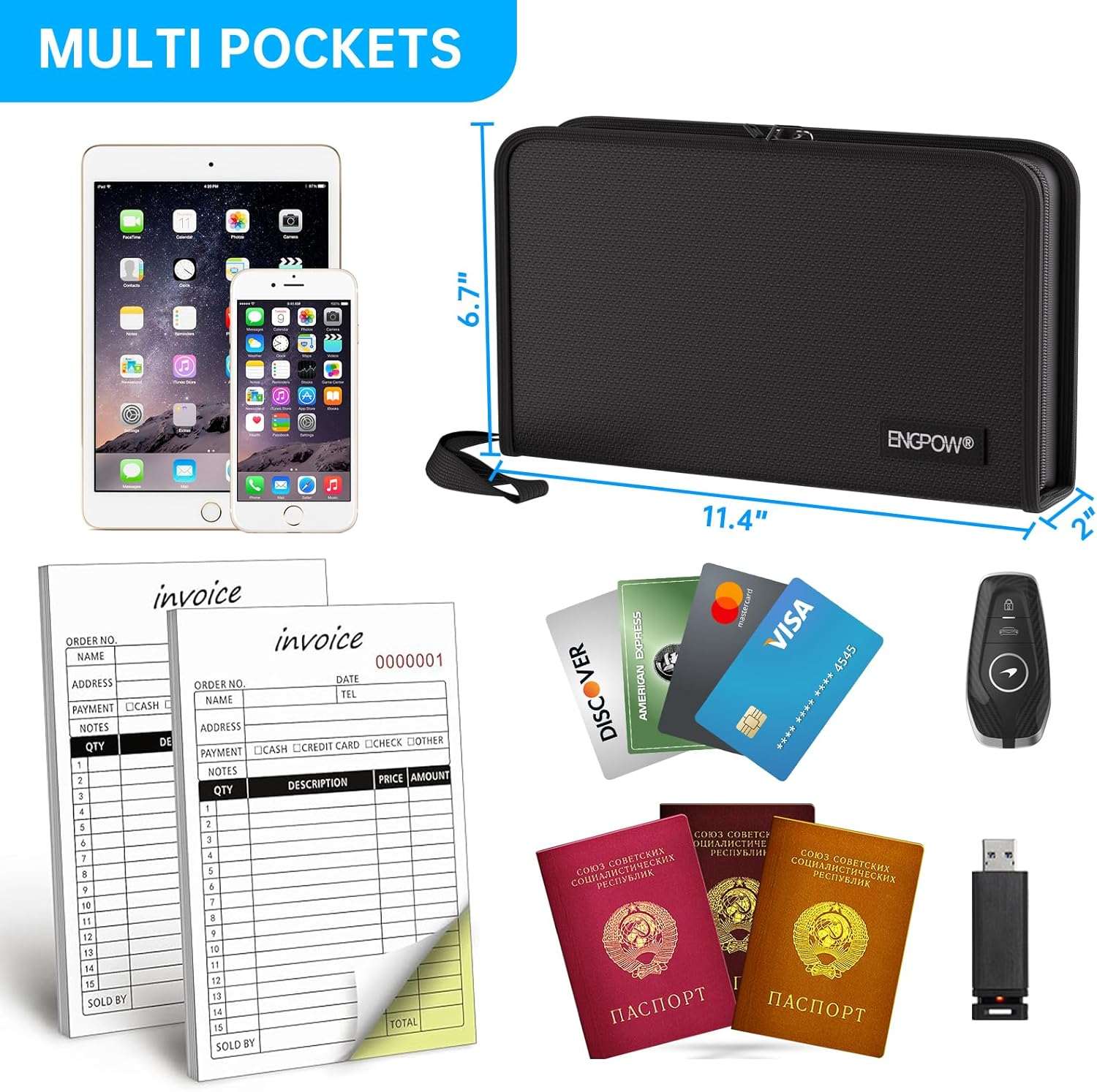 ENGPOW Accordion Receipt Coupon Organizer