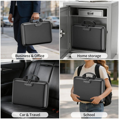 ENGPOW Fireproof Document Organizer Box with Lock & 24 Pack Binder Pockets