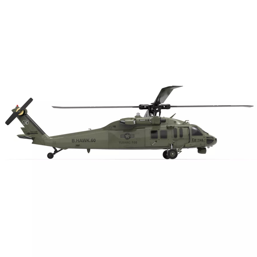 F09 UH60-BLACK HAWK 6CH FLYBARLESS SCALE RC HELICOPTER